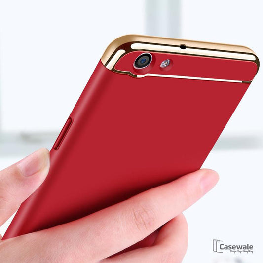 Ultra Thin Electroplating 3 in 1 Case for Oppo F3