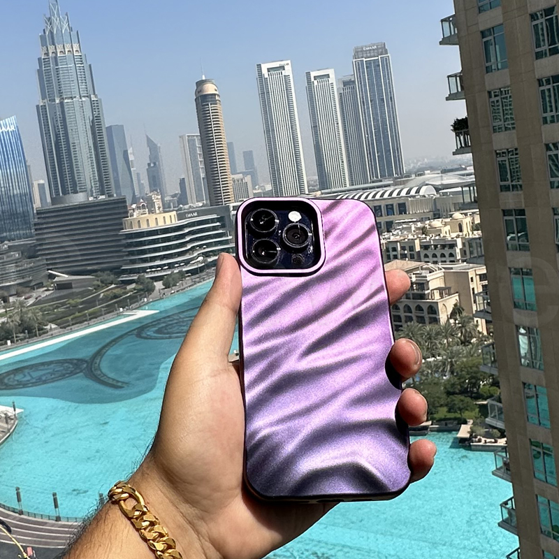 iPhone 14 Series Dubai Edition Luxury Fashion Wave Plating Case