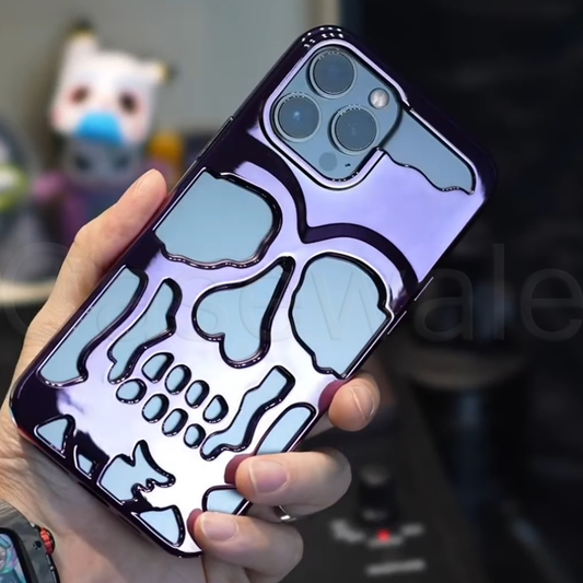 iPhone 11 New Electroplating Unique Skull Phone Case