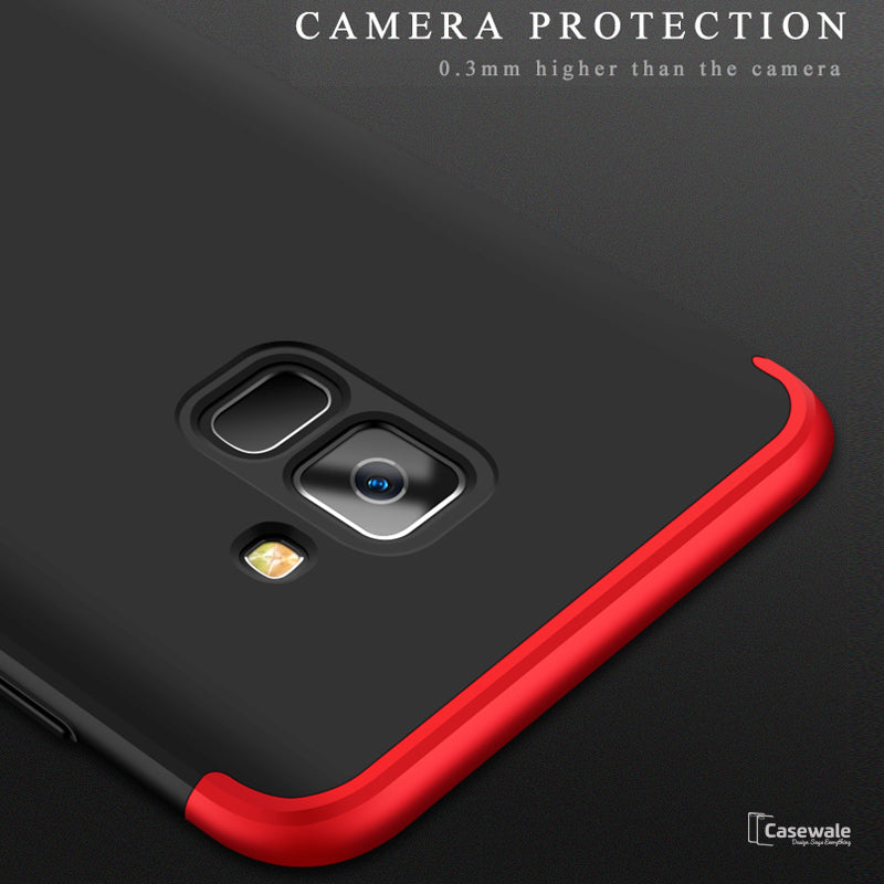 360 Protection Hard Phone Case for Galaxy A8 Plus [100% Original GKK]