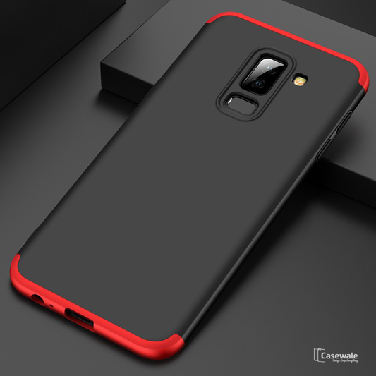 360 Protection Hard Phone Case for Galaxy A6 Plus [100% Original GKK]