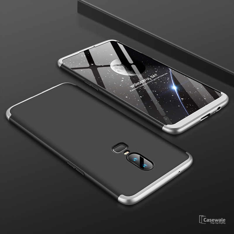 360 Full Body Protection Hard Matte Case for OnePlus 6 [100% Original GKK]