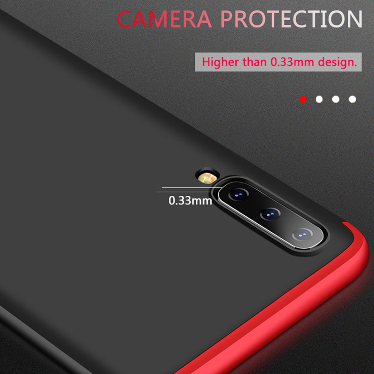 360 Protection Hard Phone Case for Galaxy A50 [100% Original GKK]