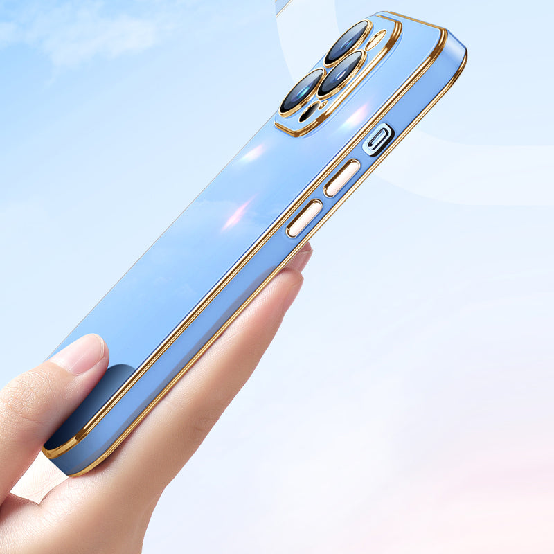iPhone 13 Series Anti-Shock Lens Glass Plated Case
