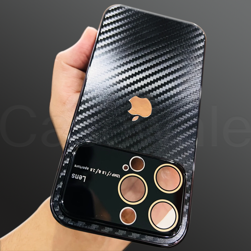 iPhone 15 Series Lens Edition Carbon Fiber Phone Case