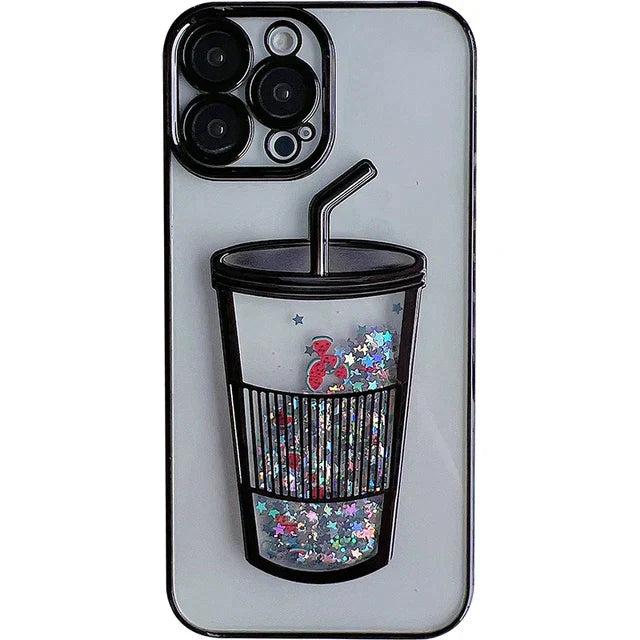 iPhone 12/13/14 Series Cool Shiny Sipper Phone Case