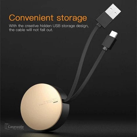 USB Type C Charging Retractable Cable